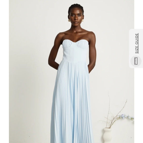 MISS ROSIER CARLOTTA BLUE MAXI DRESS - Picture 1 of 6